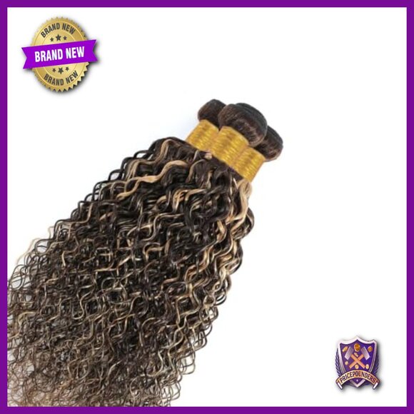 Human Hair Extensions 14-18 Inch Curly Bundles Brazilian Virgin Hair main image 6